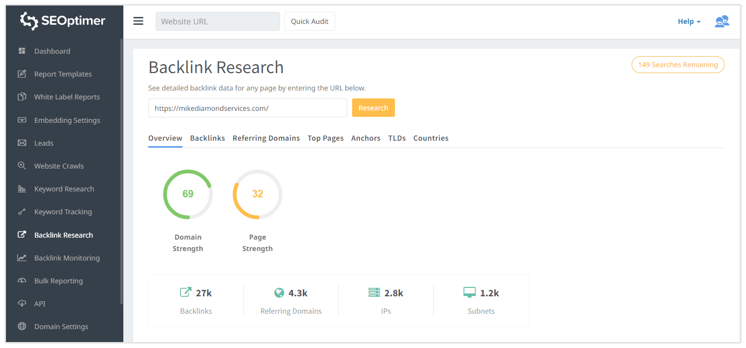 Backlink-Forschungstool